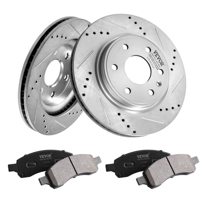 Drilled Slotted Front Brake Rotors Pads Kit for Chevy Traverse GMC Acadia V952-QCCCPTZTRAVEMZKYOV0