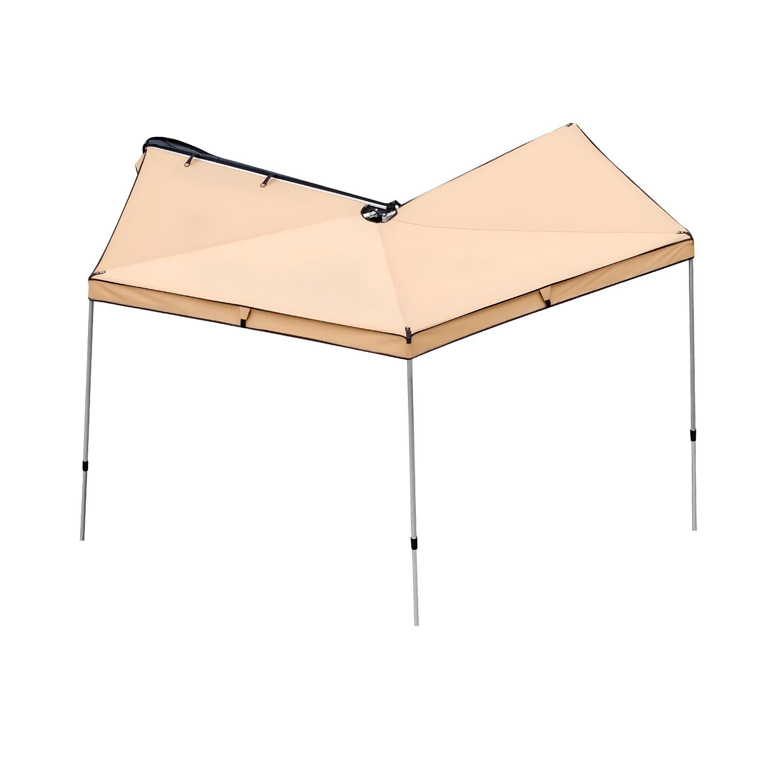 270 Degree Awning, 4.9 m2 Driver Side Vehicle Awning, Waterproof UV50+ Car Side Awnings with Carry Bag, V952-QCCP12759FTSTOWKB001V0