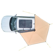270 Degree Awning, 4.9 m2 Driver Side Vehicle Awning, Waterproof UV50+ Car Side Awnings with Carry Bag, V952-QCCP12759FTSTOWKB001V0