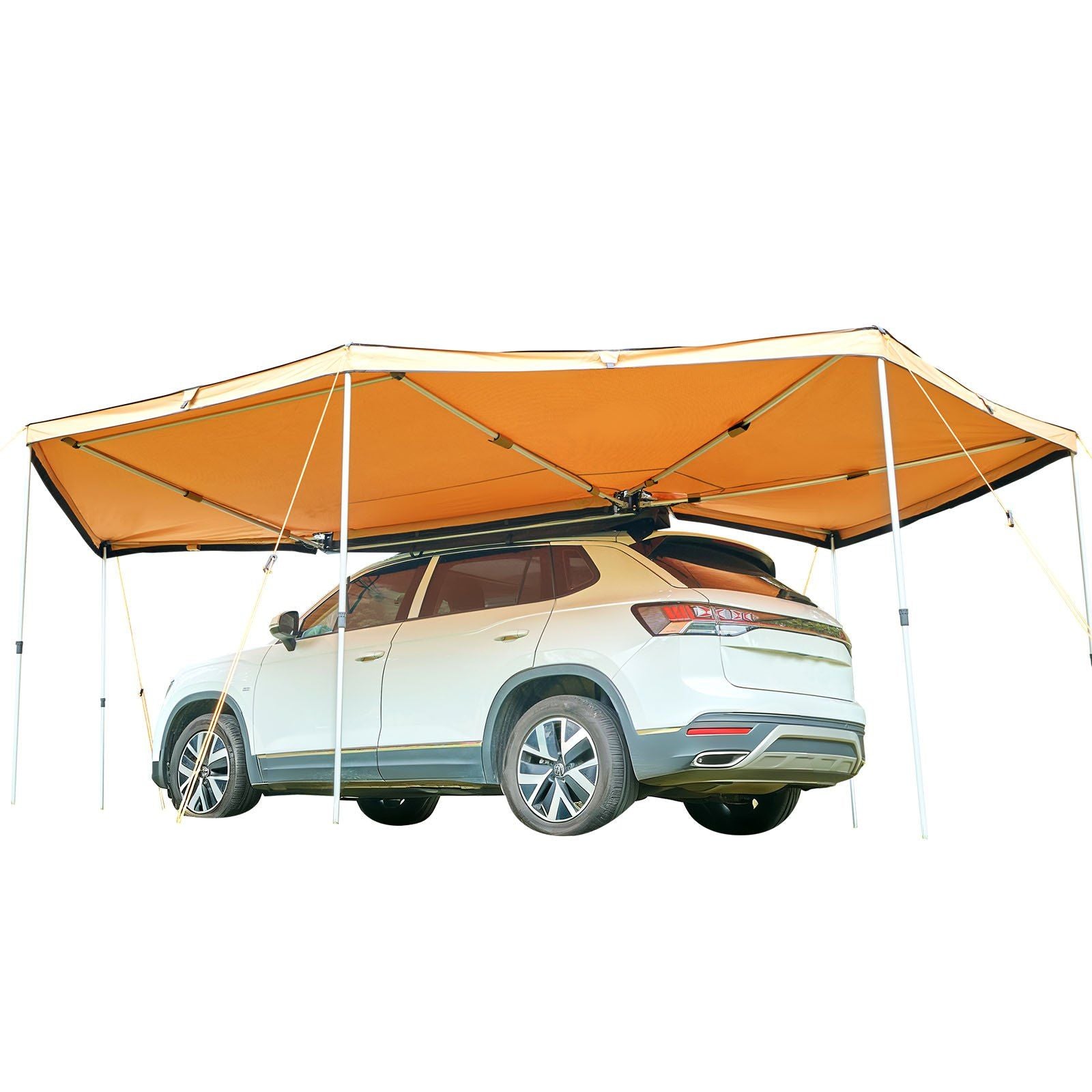 270 Degree Awning with Bulit-in LED Lights, 10.9 m2 Driver Side Vehicle Awning, Waterproof UV50+ Car Side V952-QCCP18764FTHXNUDI001V9