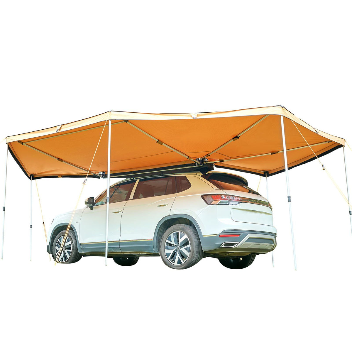 270 Degree Awning with Bulit-in LED Lights, 12.4 m2 Driver Side Vehicle Awning, Waterproof UV50+ Car Side V952-QCCP20359FTH42QCL001V9