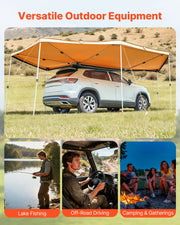 270 Degree Awning, 12.4 m2 Driver Side Vehicle Awning, Waterproof UV50+ Car Side Awnings with Carry Bag, V952-QCCP2065FTSHVNUN9001V0
