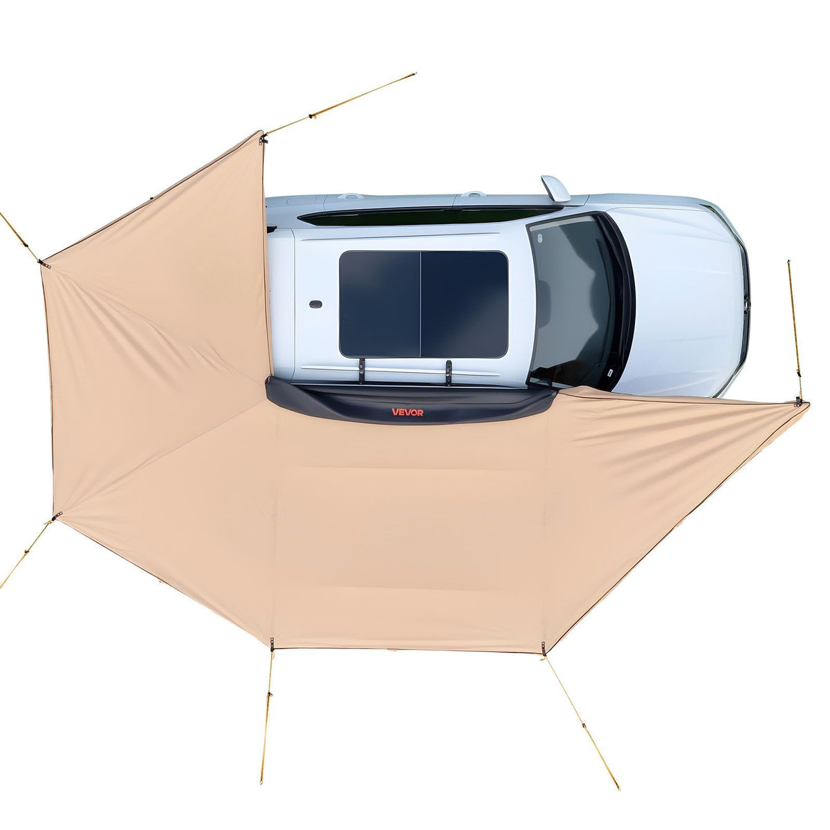 270 Degree Awning, 12.4 m2 Driver Side Vehicle Awning, Waterproof UV50+ Car Side Awnings with Carry Bag, V952-QCCP2065FTSHVNUN9001V0