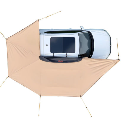 270 Degree Awning, 12.4 m2 Driver Side Vehicle Awning, Waterproof UV50+ Car Side Awnings with Carry Bag, V952-QCCP2065FTSHVNUN9001V0