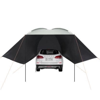 Vehicle Awning, Large 10' x 7' Shade Coverage Car Side Awning, PU2000mm UV50+ Car Awning with Extended Side V952-QCCPBXS10X7FJ8FWTV0