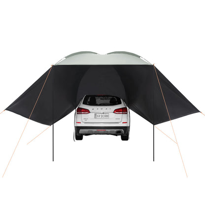 Vehicle Awning, Large 10' x 7' Shade Coverage Car Side Awning, PU2000mm UV50+ Car Awning with Extended Side V952-QCCPBXS10X7FJ8FWTV0