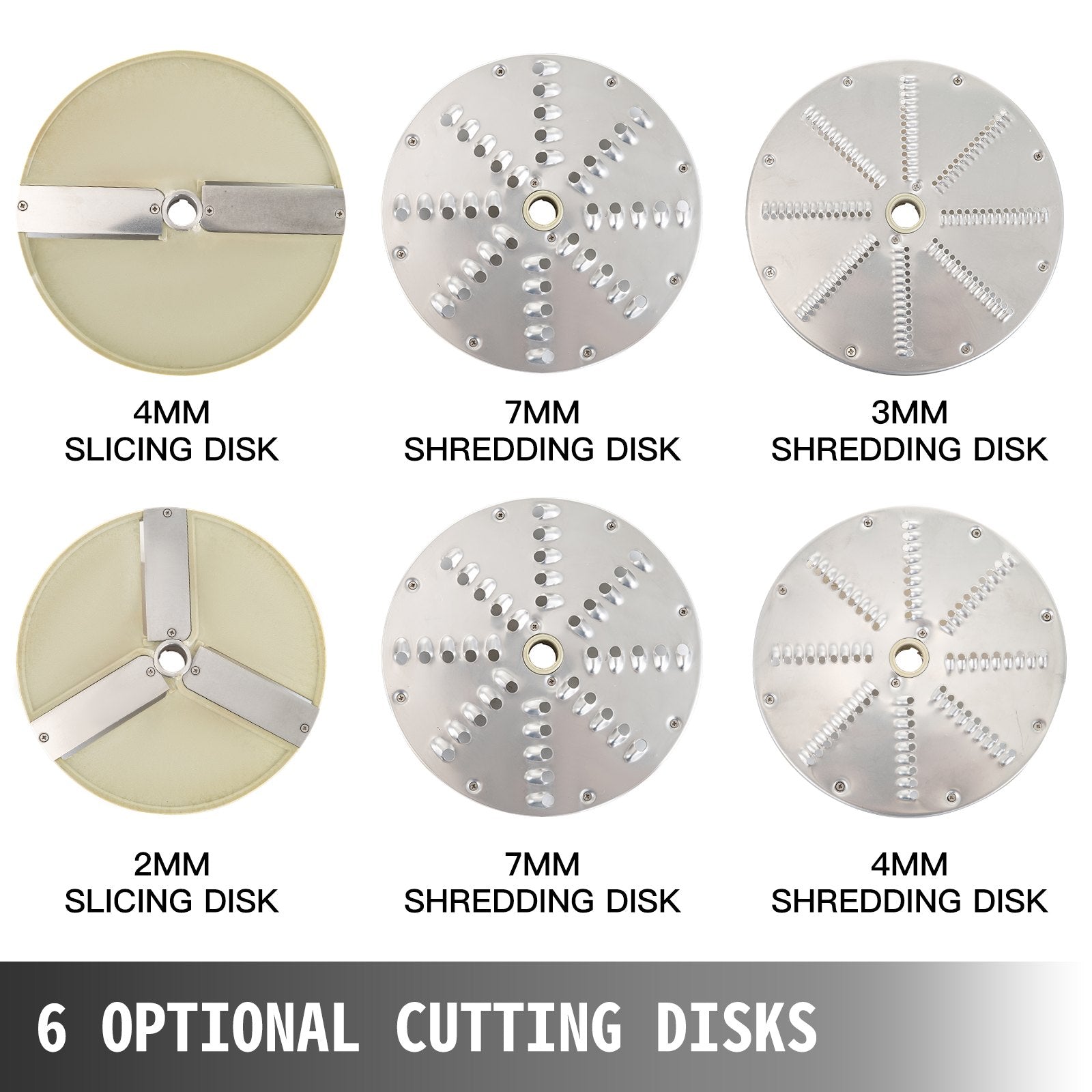 Vegetable Cutter Commercial Food Processor 6 Cutting Disks Vegetable Processor V952-QCJJKC-30050HZ001V3