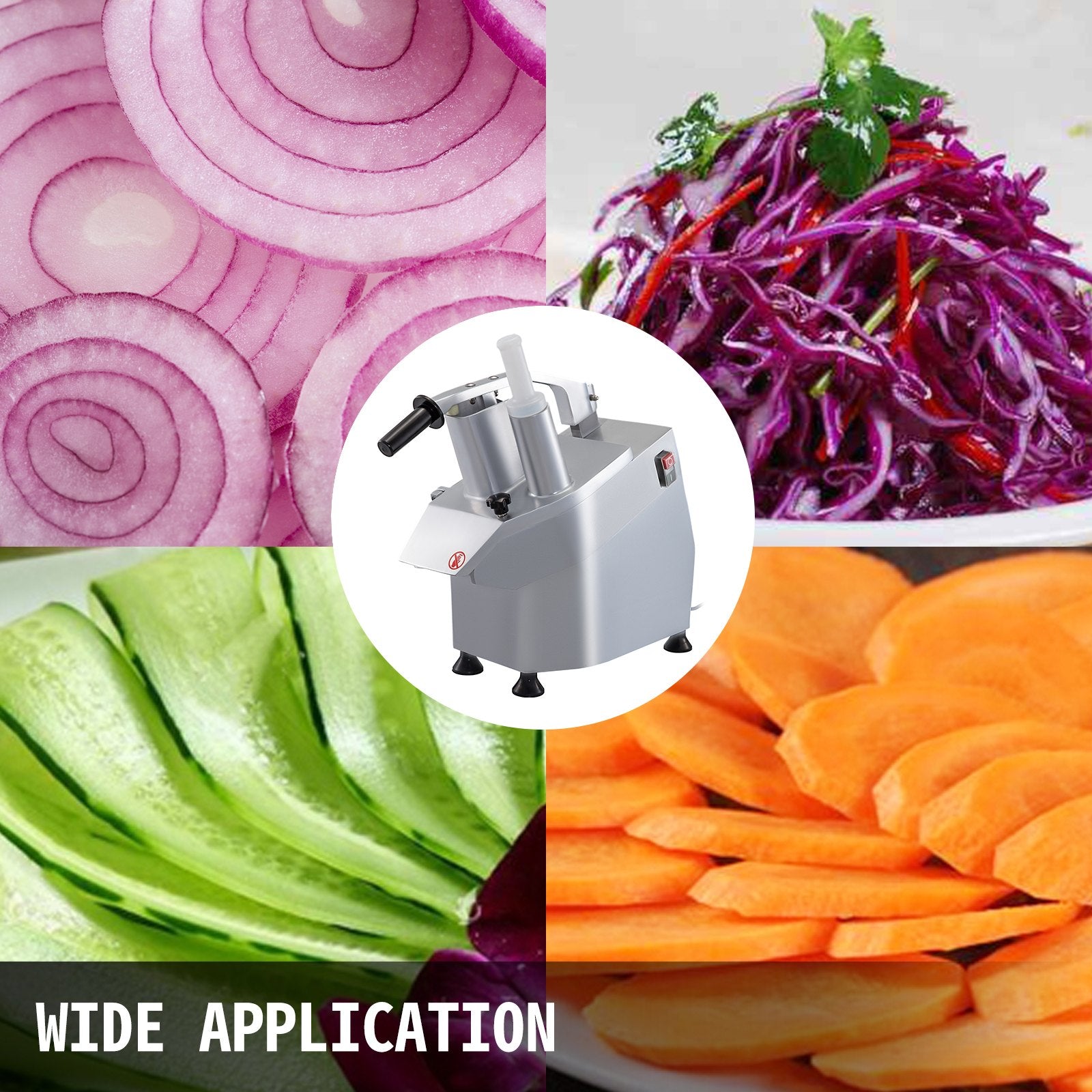 Vegetable Cutter Commercial Food Processor 6 Cutting Disks Vegetable Processor V952-QCJJKC-30050HZ001V3