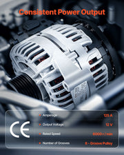 Car Alternator 11185, Fit for Chevrolet Impala LS, LT 3.5L 2006-2011, Impala LTZ 3.9L 2009-2010, Monte Carlo V952-QCJLFDJPN111Q17U9001V9