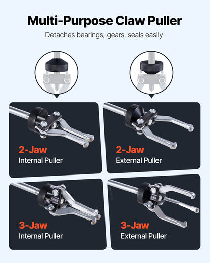 9-Way Slide Hammer Puller Set, 15PCS Front Wheel Hub Bearing Remover & Rear Wheel Axle Hub Dent Shaft Puller V952-QCLGLBQHCLBQ1NQ1O001V0