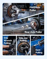9-Way Slide Hammer Puller Set, 15PCS Front Wheel Hub Bearing Remover & Rear Wheel Axle Hub Dent Shaft Puller V952-QCLGLBQHCLBQ1NQ1O001V0