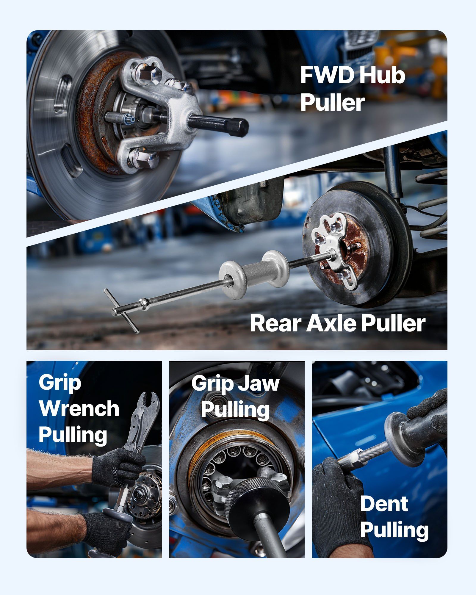 9-Way Slide Hammer Puller Set, 15PCS Front Wheel Hub Bearing Remover & Rear Wheel Axle Hub Dent Shaft Puller V952-QCLGLBQHCLBQ1NQ1O001V0