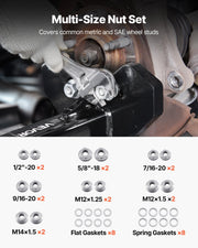 Wheel Bearing Hub Removal Tool Kit, Compatible with All Axle Bolt Hubs 5, 6, 8 Lug Hubs Buster Puller, V952-QCLGLBQYXCLTEVP6W001V0