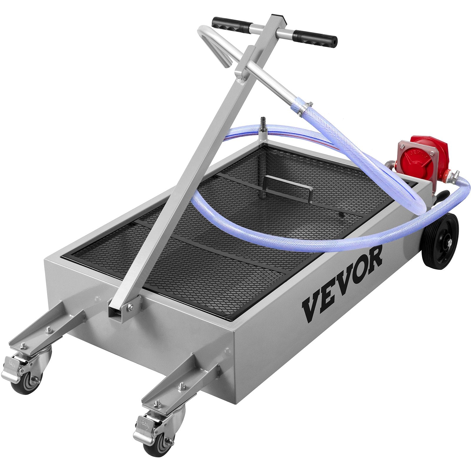 Low Profile Oil Drain Pan Truck Drain Pan 57 L with Pump Hose Casters V952-QCPYP15JLSYYLBYC1V0