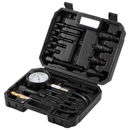 Diesel Engine Compression Tester, 18 pcs Cylinder Pressure Test Tool Kit, with 0-1000 psi Gauge and Adapters, V952-QCQGYLCSYCY0OQGECV0