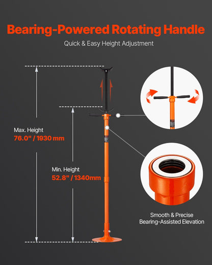 Underhoist Support Stand, 3/4 Ton Capacity Under Hoist Jack Stand, Lifting from 52.8 to 76 in, Self-Locking V952-QCSJJAQZJYXDZXD1EV0