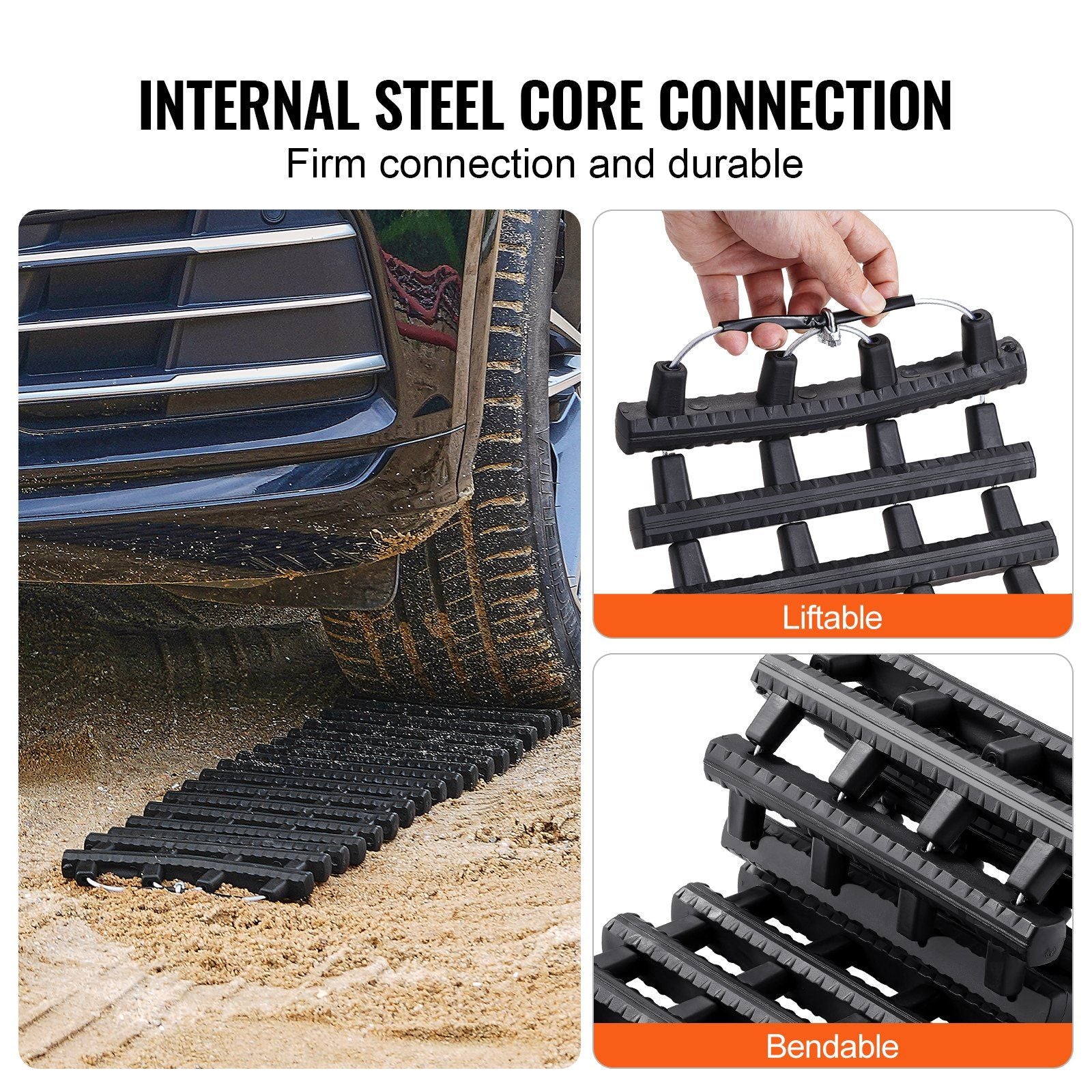 7 TON Traction Boards with TPR Material, Recovery Boards for Off-road Vehicles/Cars/Pickups/SUVs/RVs, Pair V952-QCTKBLDS2JZDPQ3J6V0