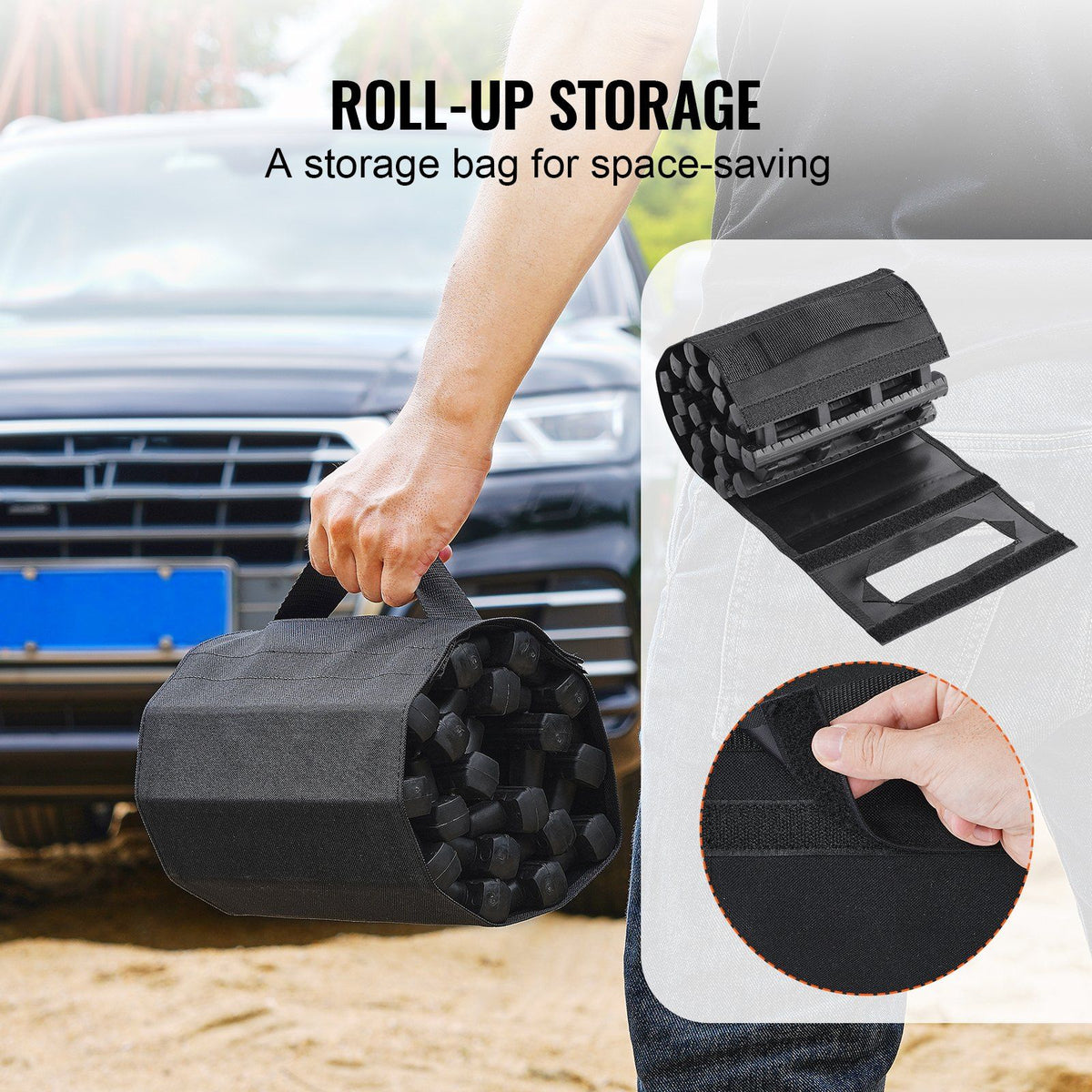 7 TON Traction Boards with TPR Material, Recovery Boards for Off-road Vehicles/Cars/Pickups/SUVs/RVs, Pair V952-QCTKBLDS2JZDPQ3J6V0