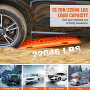 10 TON Traction Boards with PP Material, Recovery Boards for Off-road Vehicles/Cars/Pickups/SUVs/RVs, Pair V952-QCTKBZBS2JZZN5BMHV0