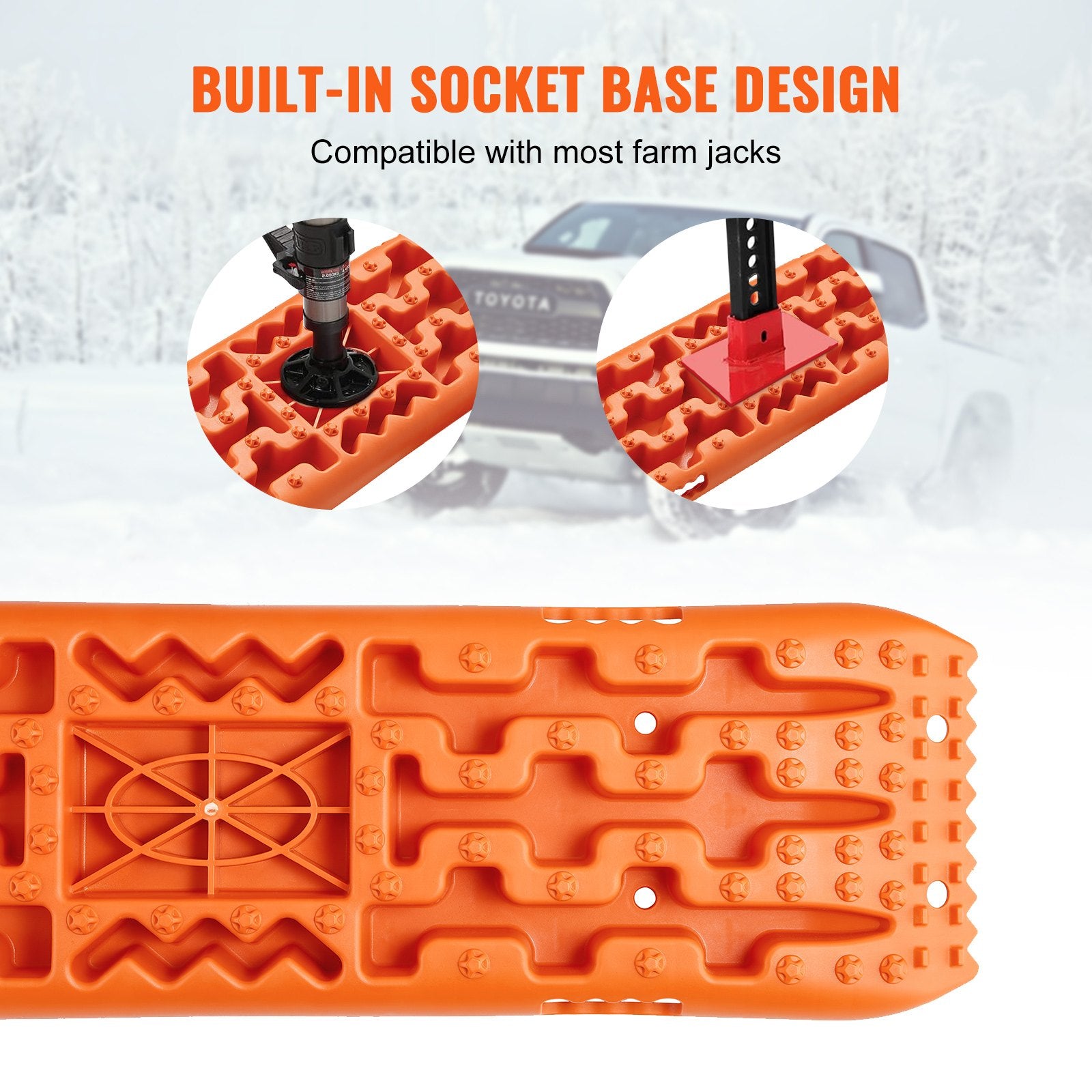 10 TON Traction Boards with PP Material, Recovery Boards for Off-road Vehicles/Cars/Pickups/SUVs/RVs, Pair V952-QCTKBZBS2JZZN5BMHV0