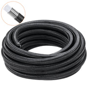 6AN Fuel Line Kit, 7.62 m Fuel Hose Kit, Nylon Stainless Steel Braided PTFE Fuel Line Kit, E85/Oil/Gas/Diesel V952-QCYYRYRG15G26J9HMV0