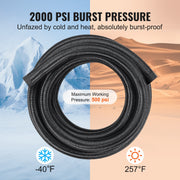 10AN Fuel Line Kit, 3.05 m Fuel Hose Kit, 1.4 cm Nylon Stainless Steel Braided Fuel Line Oil/Gas/Diesel Hose V952-QCYYRYRG7G200XFFSV0