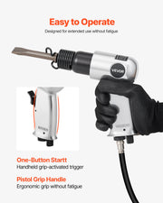 Air Hammer, 4500BPM Pneumatic Hammer with Rust Removal Air Needle Scaler & 4PCS Chisels Round Shank, V952-QDCCZSCXQQSWC0EUI002V0