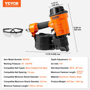MCN70 Coil Siding Nailer 45mm to 70mm 15 Degree Pneumatic Nail Gun V952-QDJPDQ70RS00FV54OV0