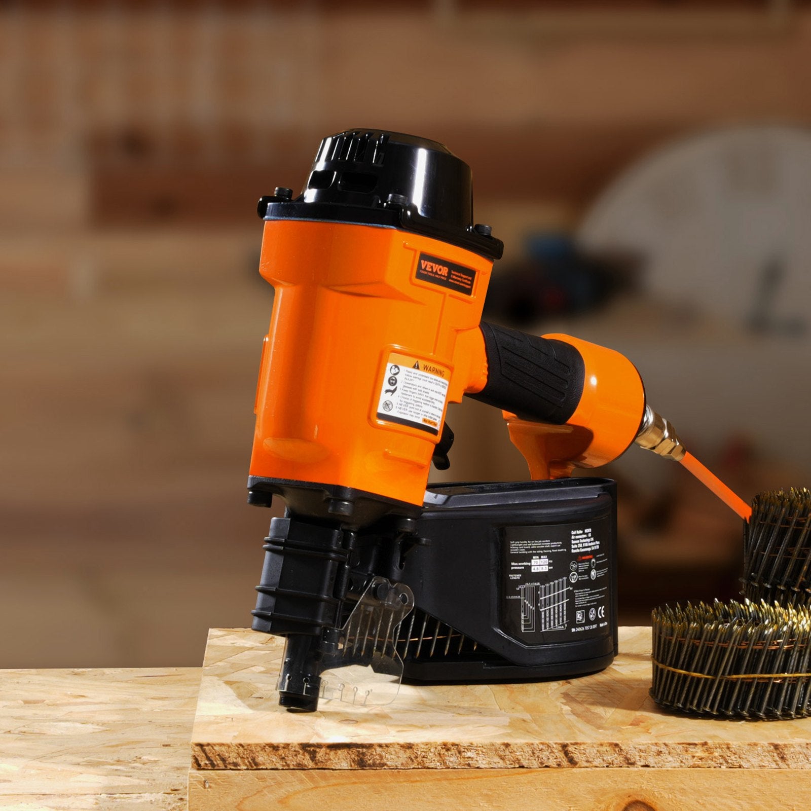 MCN70 Coil Siding Nailer 45mm to 70mm 15 Degree Pneumatic Nail Gun V952-QDJPDQ70RS00FV54OV0