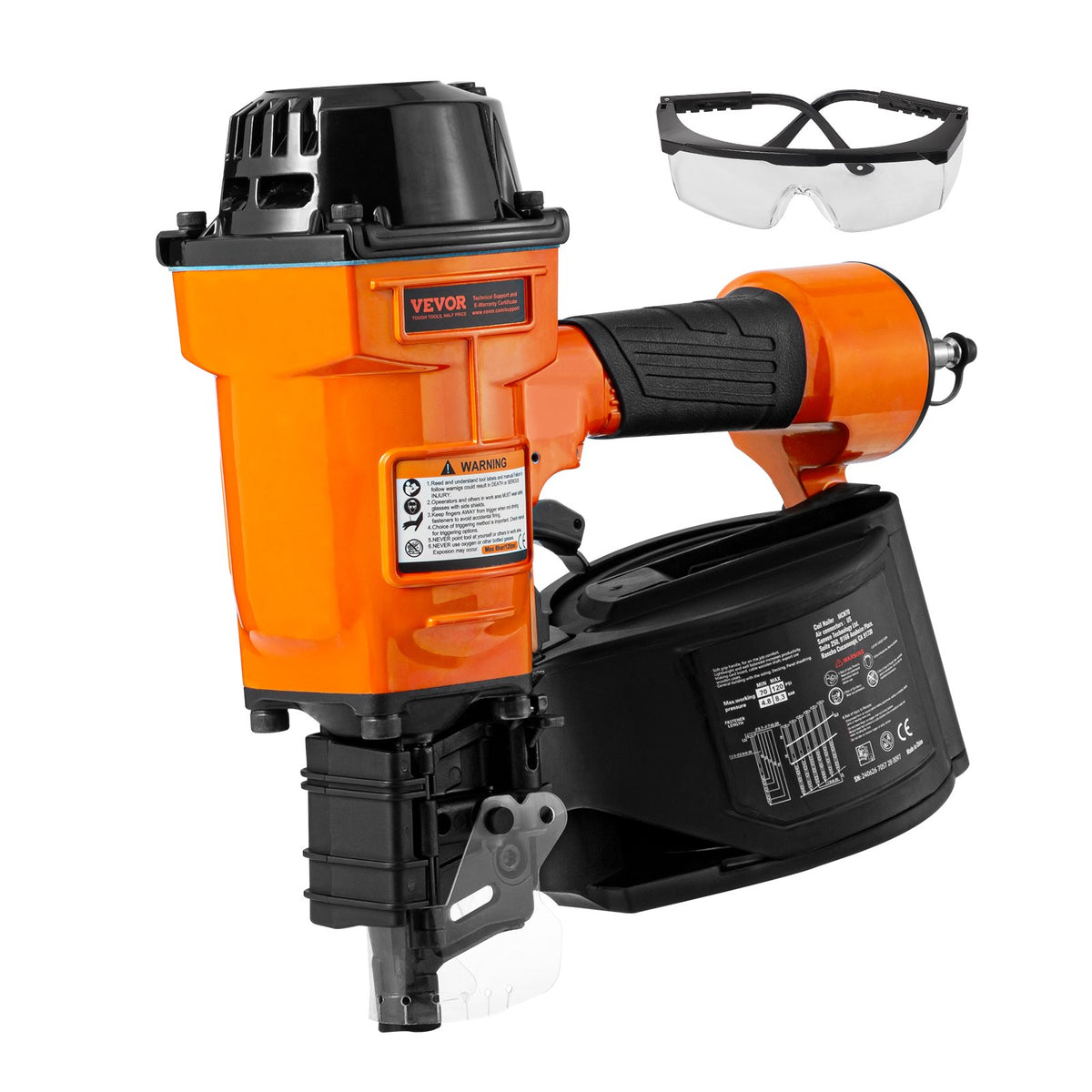 MCN70 Coil Siding Nailer 45mm to 70mm 15 Degree Pneumatic Nail Gun V952-QDJPDQ70RS00FV54OV0