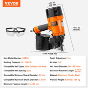 CN83N Coil Siding Nailer 50mm to 83mm 15 Degree Pneumatic Nail Gun V952-QDJPDQ83RS00B5D8LV0