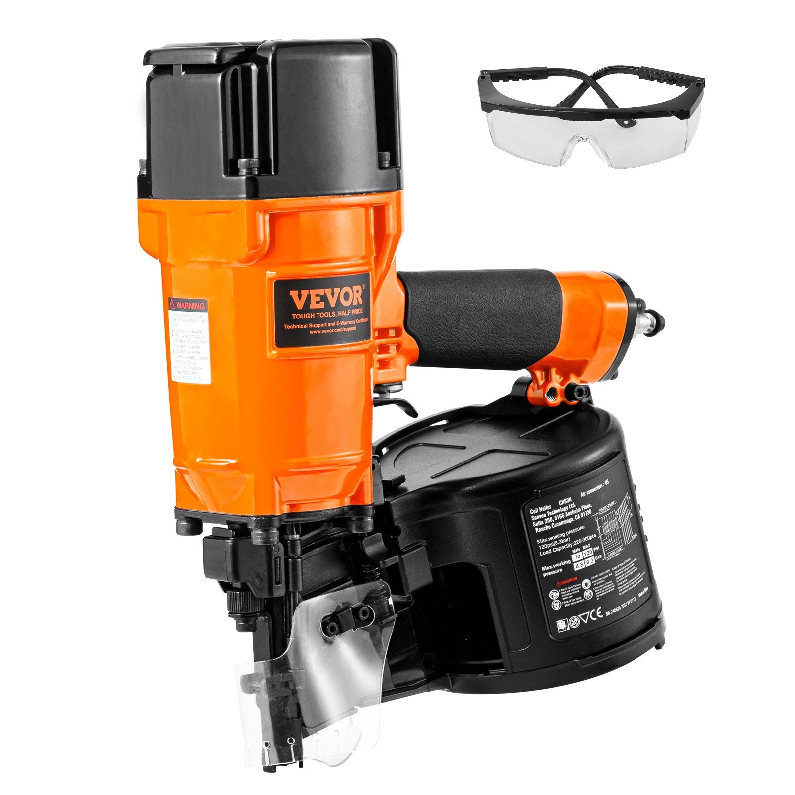 CN83N Coil Siding Nailer 50mm to 83mm 15 Degree Pneumatic Nail Gun V952-QDJPDQ83RS00B5D8LV0