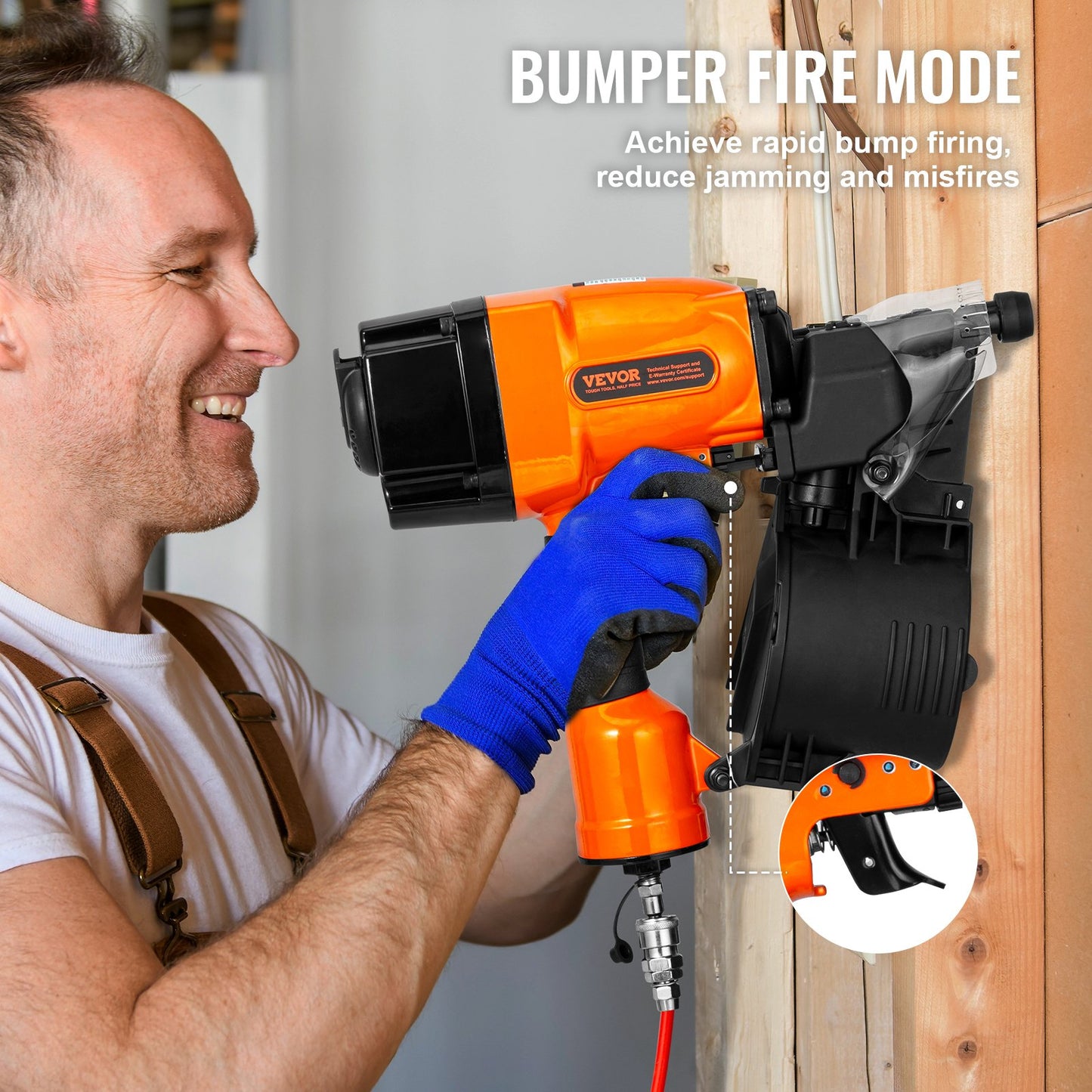 MCN90 Coil Framing Nailer 45mm to 90mm 15 Degree Pneumatic Nail Gun V952-QDJPDQ90RS00AJ1WOV0