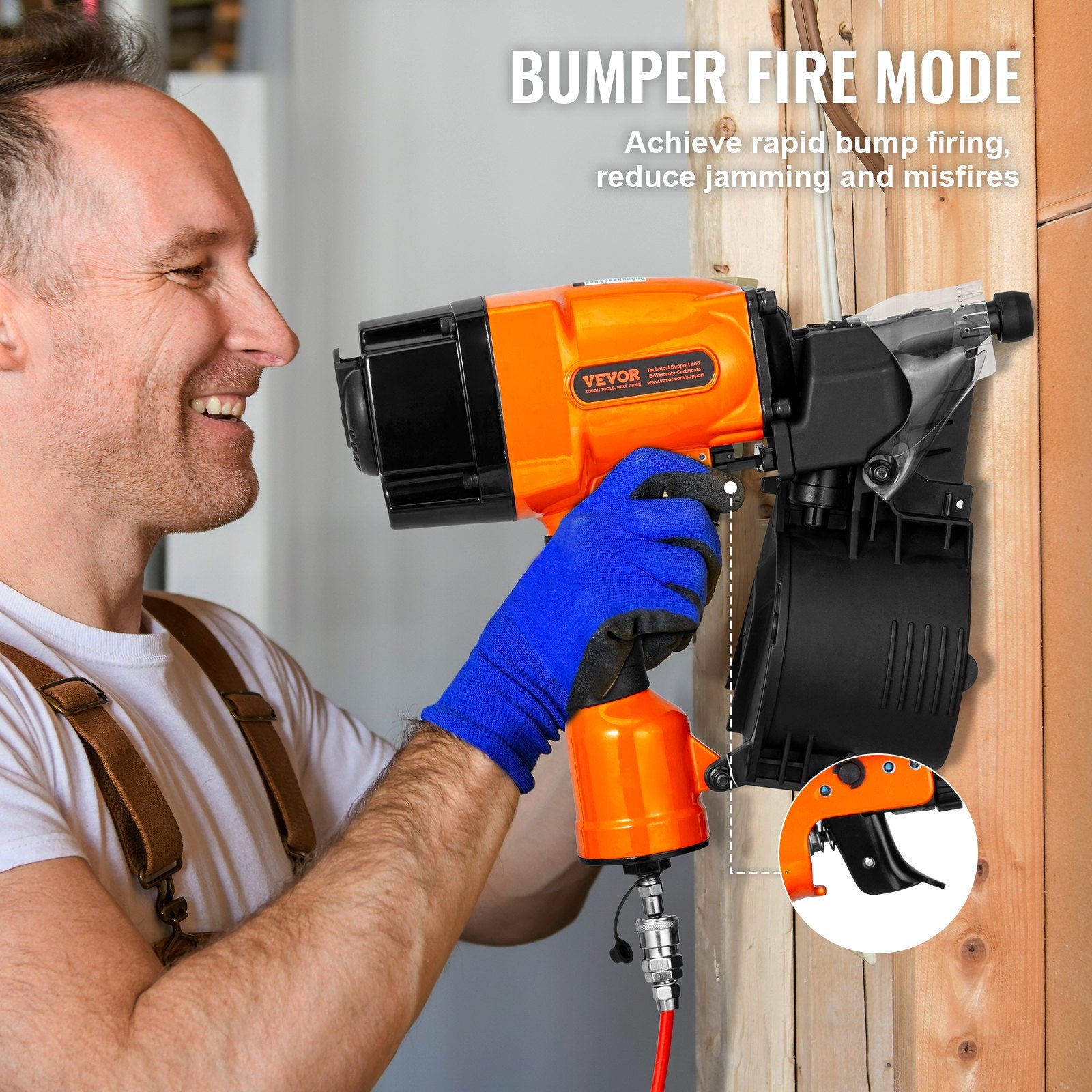 MCN90 Coil Framing Nailer 45mm to 90mm 15 Degree Pneumatic Nail Gun V952-QDJPDQ90RS00AJ1WOV0