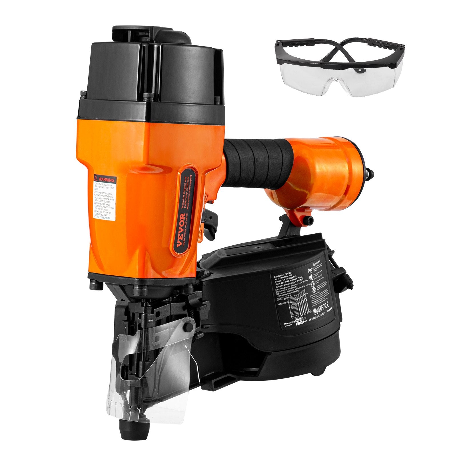 MCN90 Coil Framing Nailer 45mm to 90mm 15 Degree Pneumatic Nail Gun V952-QDJPDQ90RS00AJ1WOV0