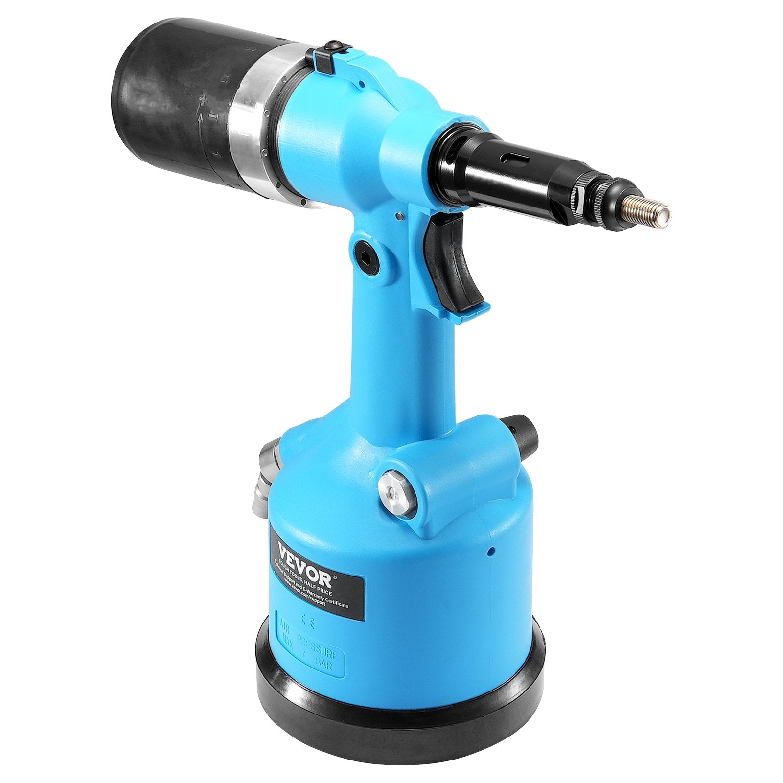 Pneumatic Air Riveter Heavy Duty Rivet Gun Tool Kit 13 Size Nose Pieces V952-QDLMDQMLMQWQ7NSEBV0