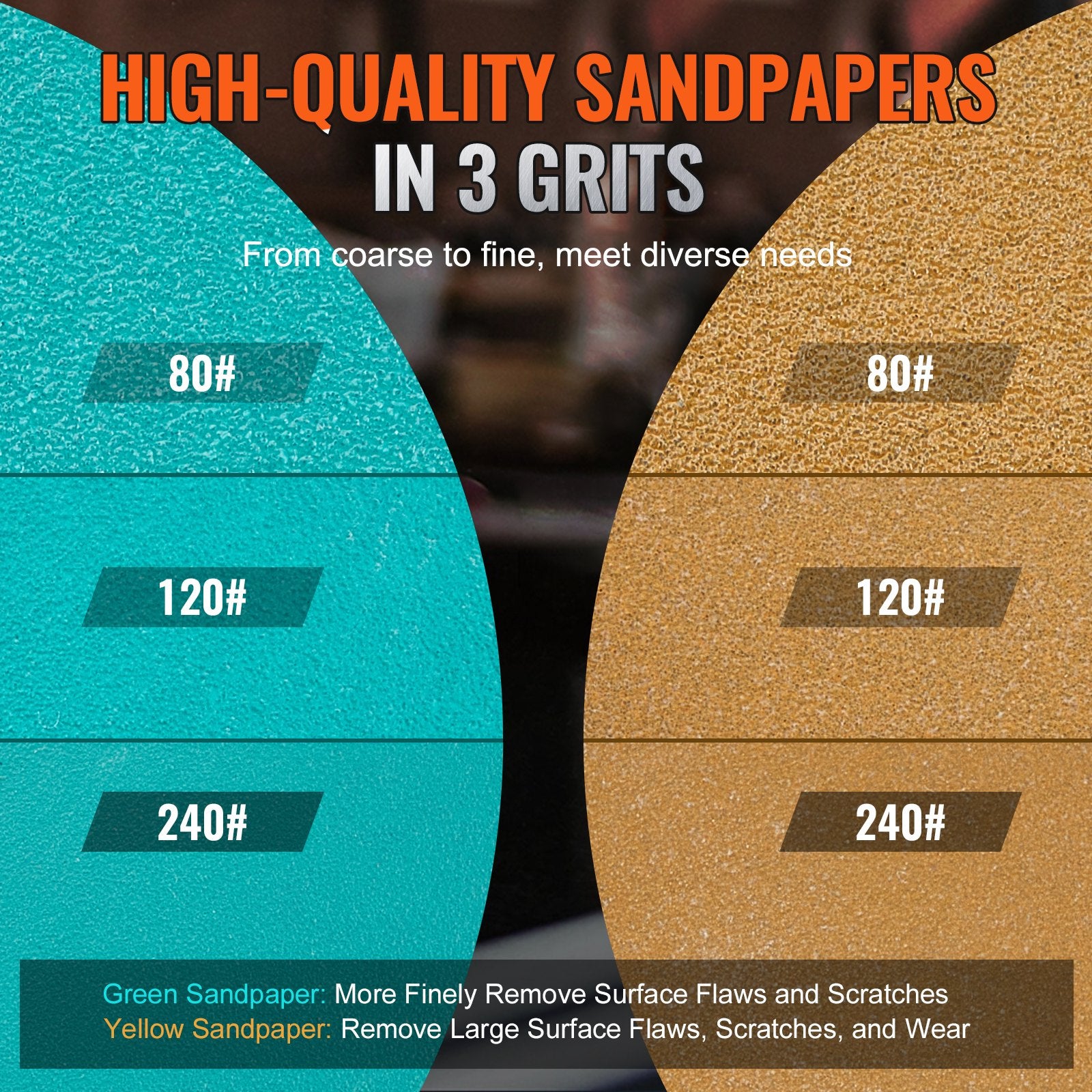 58PCS Air Sander Kit 1/2/3in Random Orbital Air Sander Polisher 15000r/min V952-QDPGJ123C0005YFA5V0