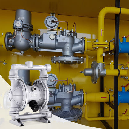 Air Operated Double Diaphragm Pump, 44GPM, Max 115PSI Air Waste Oil Pneumatic Transfer Pump with 2 Extra V952-QDSQGMBLHJ15NT76JV0