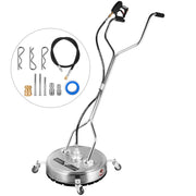 Surface Cleaner 20 inch Flat Surface Cleaner for Pressure Washer 4000psi Pressure with 3/8 Quick Connector V952-QDXDJ20CDJL000001V0