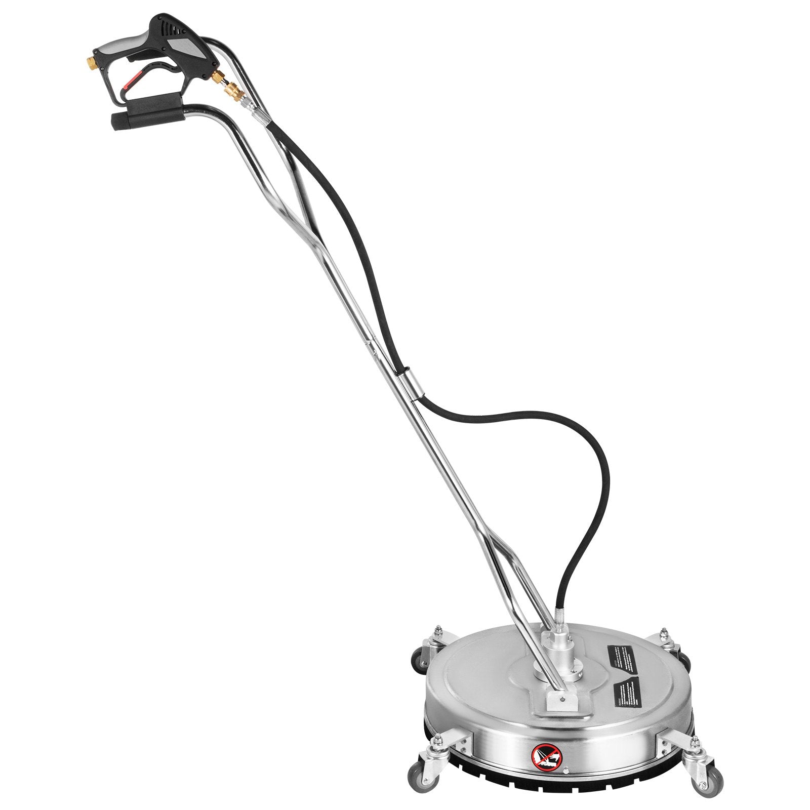 Surface Cleaner 20 inch Flat Surface Cleaner for Pressure Washer 4000psi Pressure with 3/8 Quick Connector V952-QDXDJ20CDJL000001V0