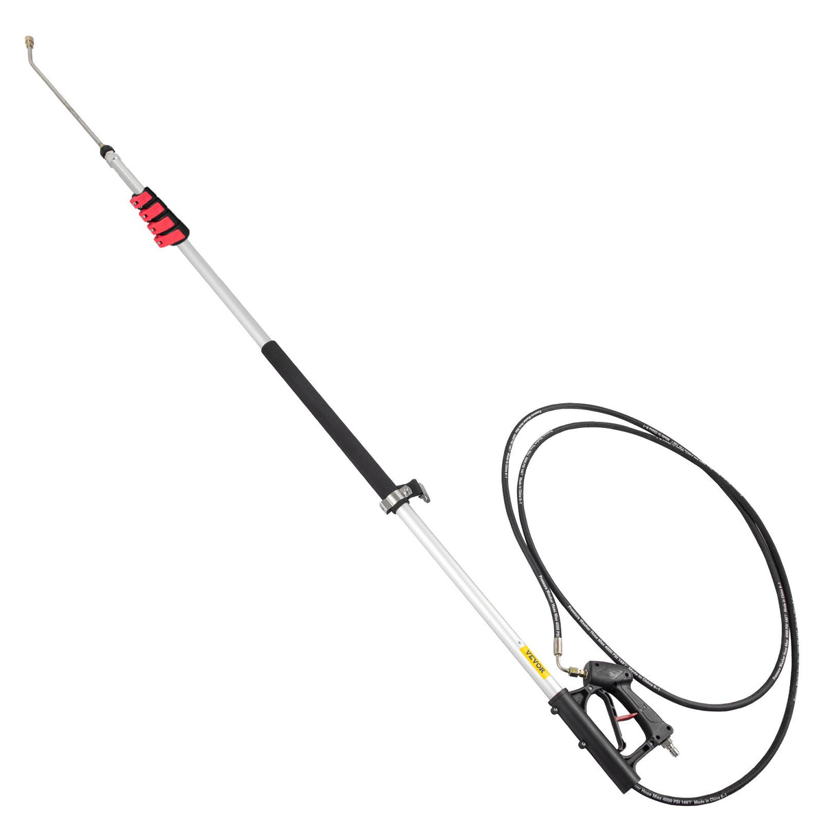 Telescoping Pressure Washer Wand, 20 ft 5-Section Length Adjustable, Max. 4000 PSI Fit for 3/8'' Quick V952-QDXDJYCHHZH20U9C6V0