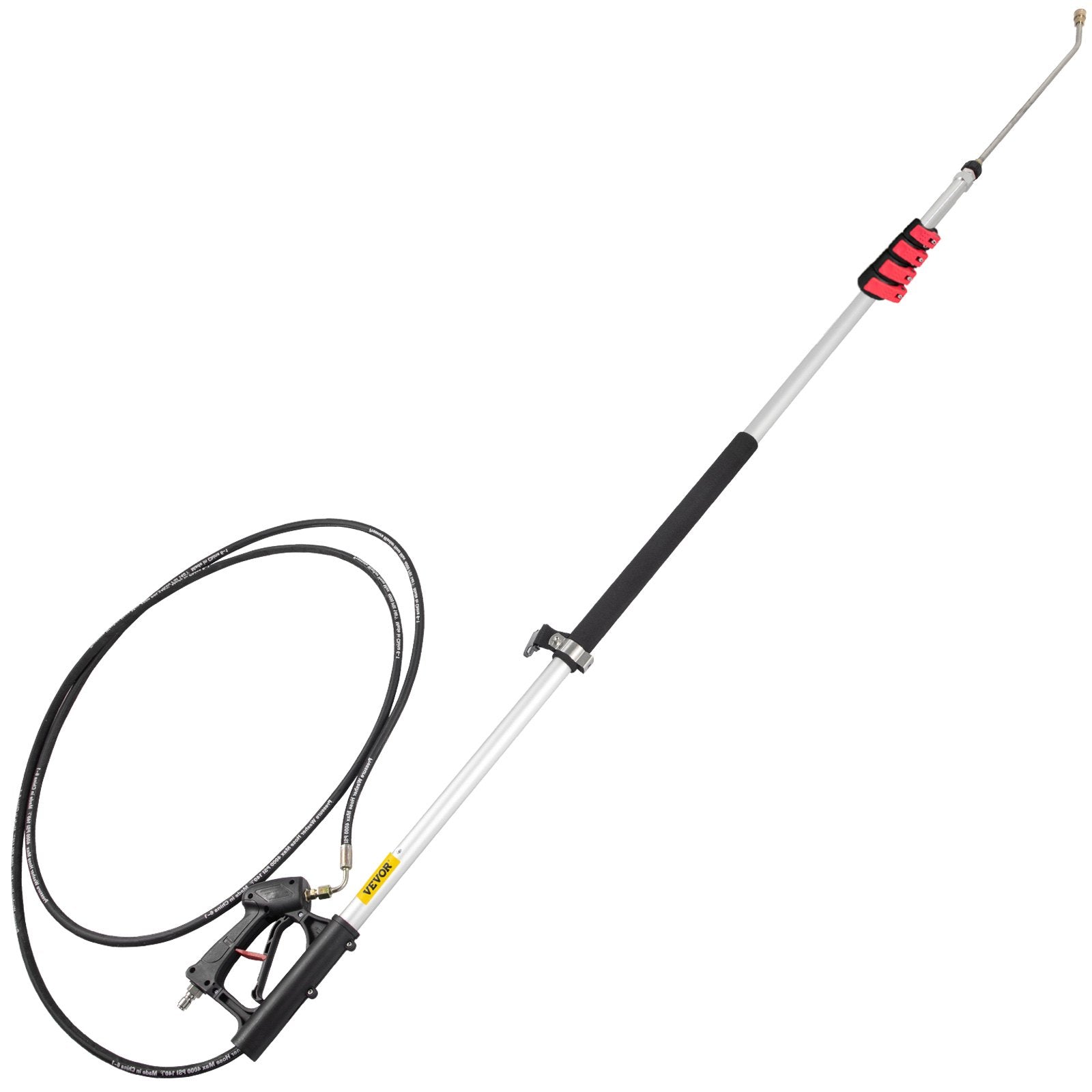 Telescoping Pressure Washer Wand, 20 ft 5-Section Length Adjustable, Max. 4000 PSI Fit for 3/8'' Quick V952-QDXDJYCHHZH20U9C6V0