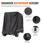 4 Passenger Golf Cart Cover, 600D Polyester Full Cover, Universal Fits for Most Brand Club Car Covers, V952-QFBSGEFCZGMD5CKQGV0