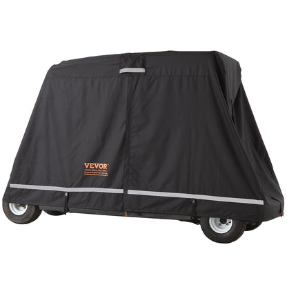 4 Passenger Golf Cart Cover, 600D Polyester Full Cover, Universal Fits for Most Brand Club Car Covers, V952-QFBSGEFCZGMD5CKQGV0
