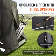 4 Passenger Golf Cart Cover 600D Polyester Waterproof Cover Universal Fits V952-QFBSGEFCZGMD7Y5A6V0