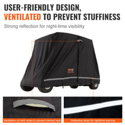 4 Passenger Golf Cart Cover 600D Polyester Waterproof Cover Universal Fits V952-QFBSGEFCZGMD7Y5A6V0