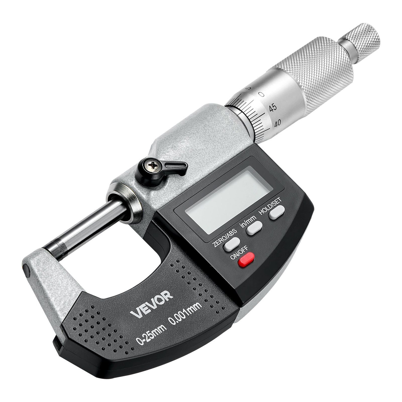 Micrometer Set, Digital Outside Micrometer 0-25.4 mm Measuring Range, 0.001 mm Resolution, Ultra-Precision V952-QFCTZWJQFC01PF0V5001V9