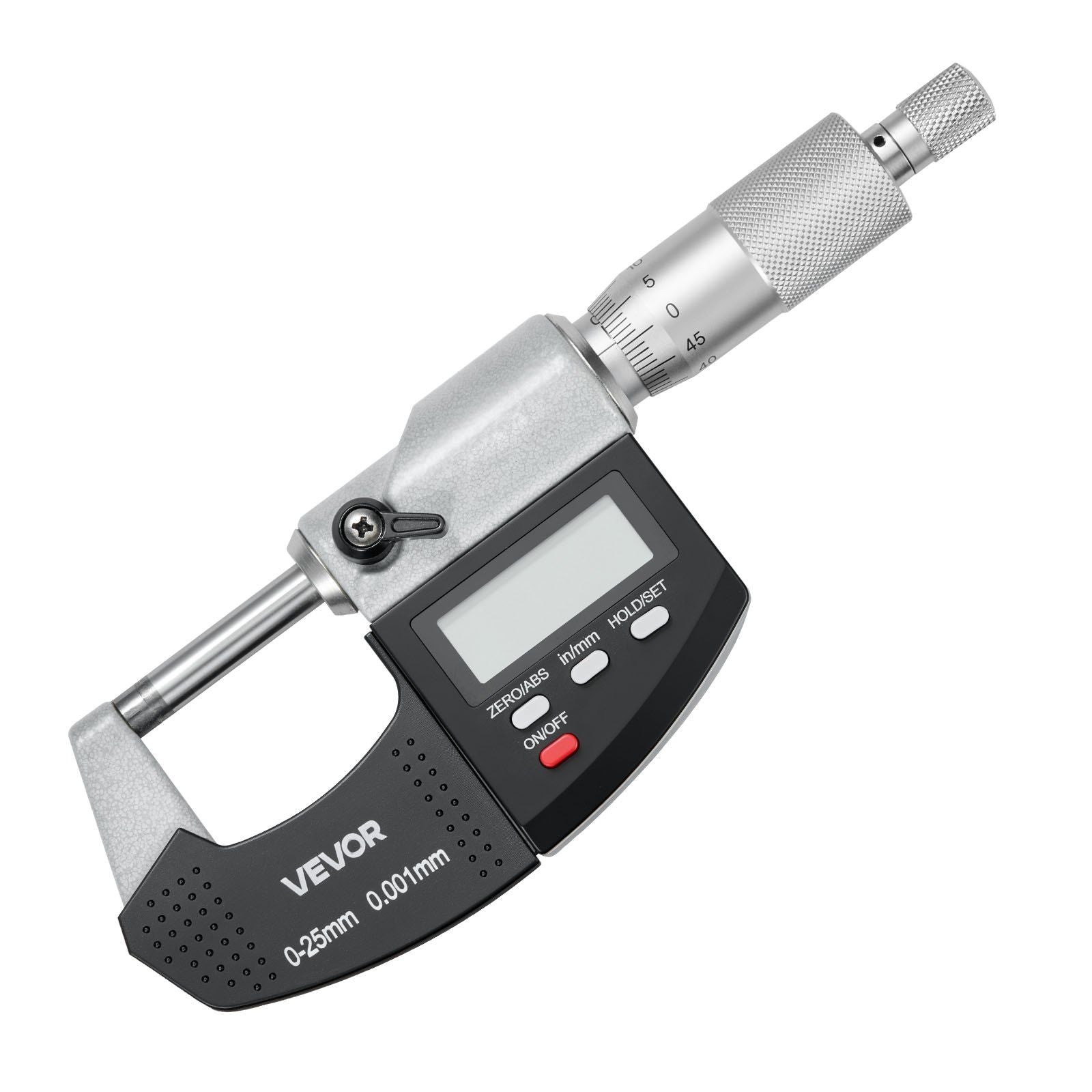 Micrometer Set, Digital Outside Micrometer 0-25.4 mm Measuring Range, 0.001 mm Resolution, Ultra-Precision V952-QFCTZWJQFC01PF0V5001V9