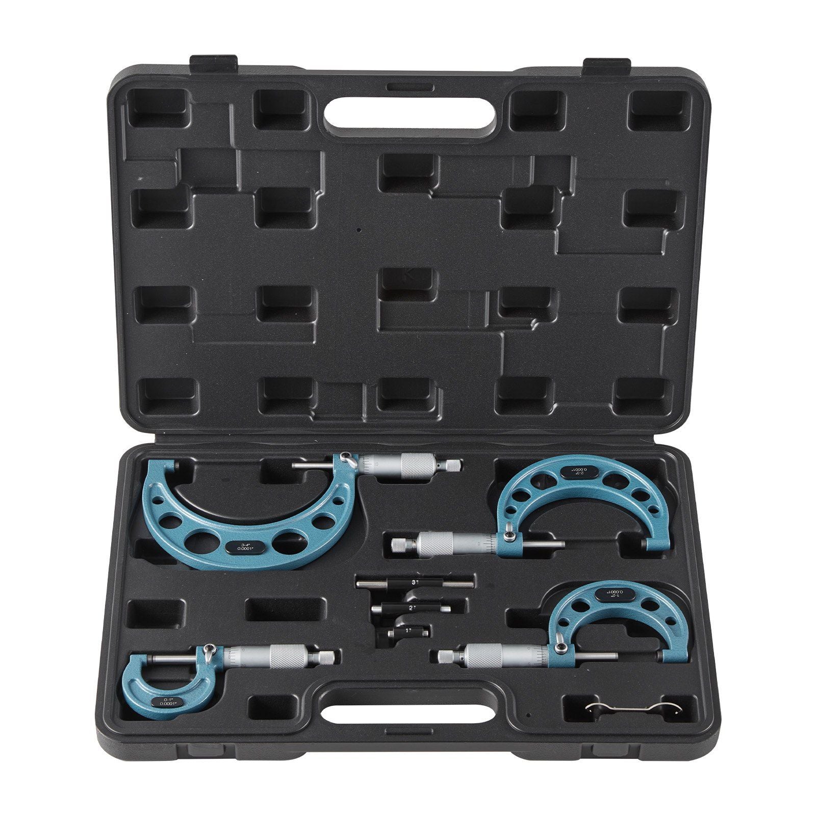 4 PCS Micrometer Set, 0-1/1-2/2-3/3-4 in Machinist Outside Micrometer, Ultra-Precision Accuracy, Professional V952-QFCTZWJQFC04NF184001V0