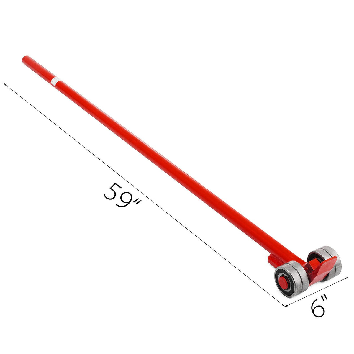 Prylever Bar 3T Capacity Steel Pry Lever Bar Heavy Duty with Wheels Prylever with 1.5 m Length Handle V952-QG3T1.5M000000001V0